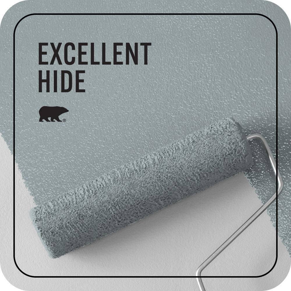 BEHR PREMIUM PLUS 1 gal. #N470-3 Half Sea Fog Ceiling Flat Interior Paint & Primer (2)