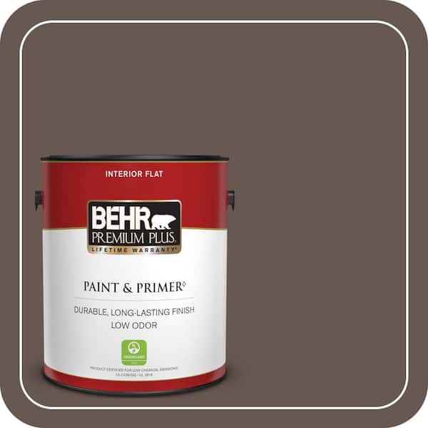 BEHR PREMIUM PLUS Home Decorators Collection #HDC-FL14-10 Pine Cone Brown Flat Low Odor & Primer (3)