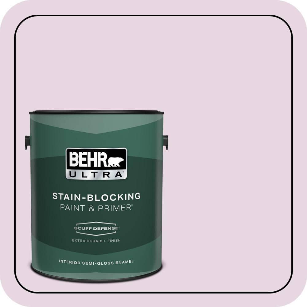 BEHR ULTRA 1 gal. #CE-03 Unfading Dusk Extra Durable Semi-Gloss Enamel Interior Paint & Primer