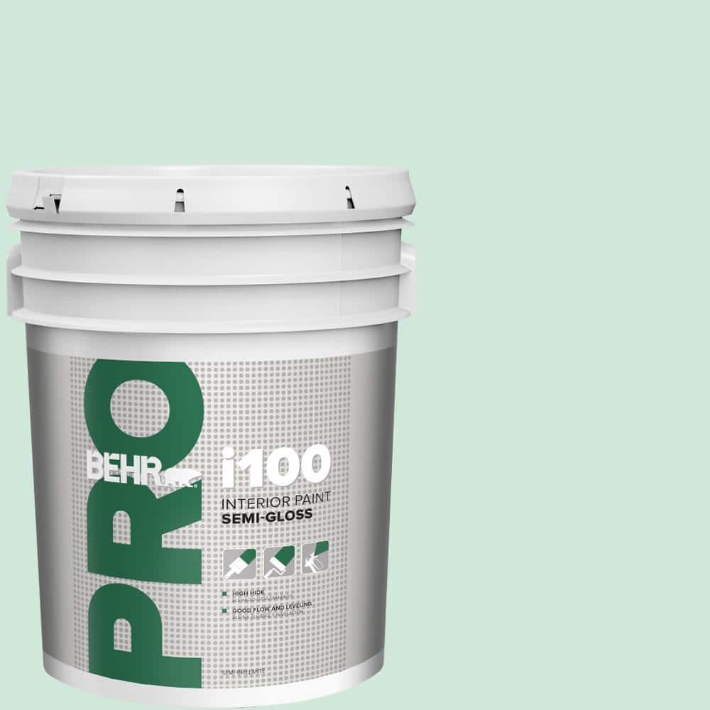 BEHR PRO 5 gal. #M420-2 Green Aqua Semi-Gloss Interior Paint