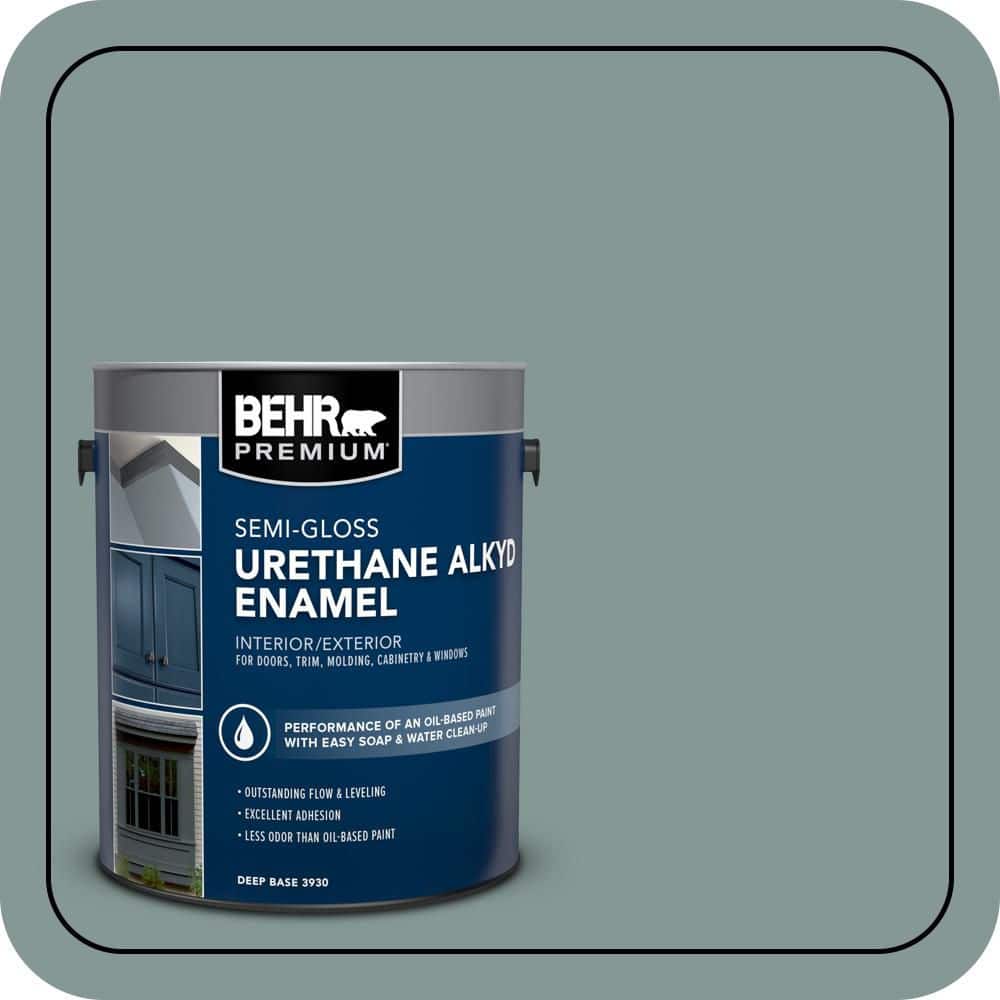 BEHR PREMIUM 1 gal. #T18-15 In The Moment Urethane Alkyd Semi-Gloss Enamel Interior/Exterior Paint (1)