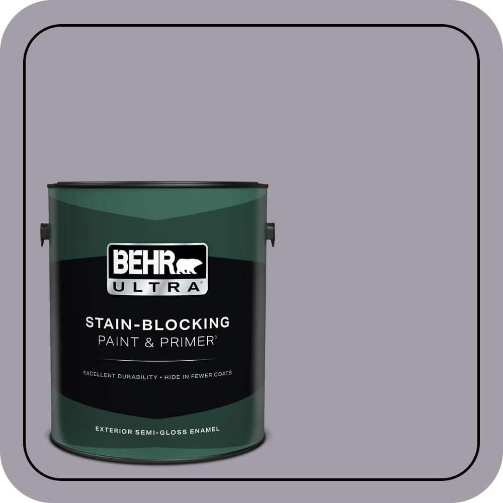 BEHR ULTRA 1 gal. #N550-4 Ashberry Semi-Gloss Enamel Exterior Paint & Primer