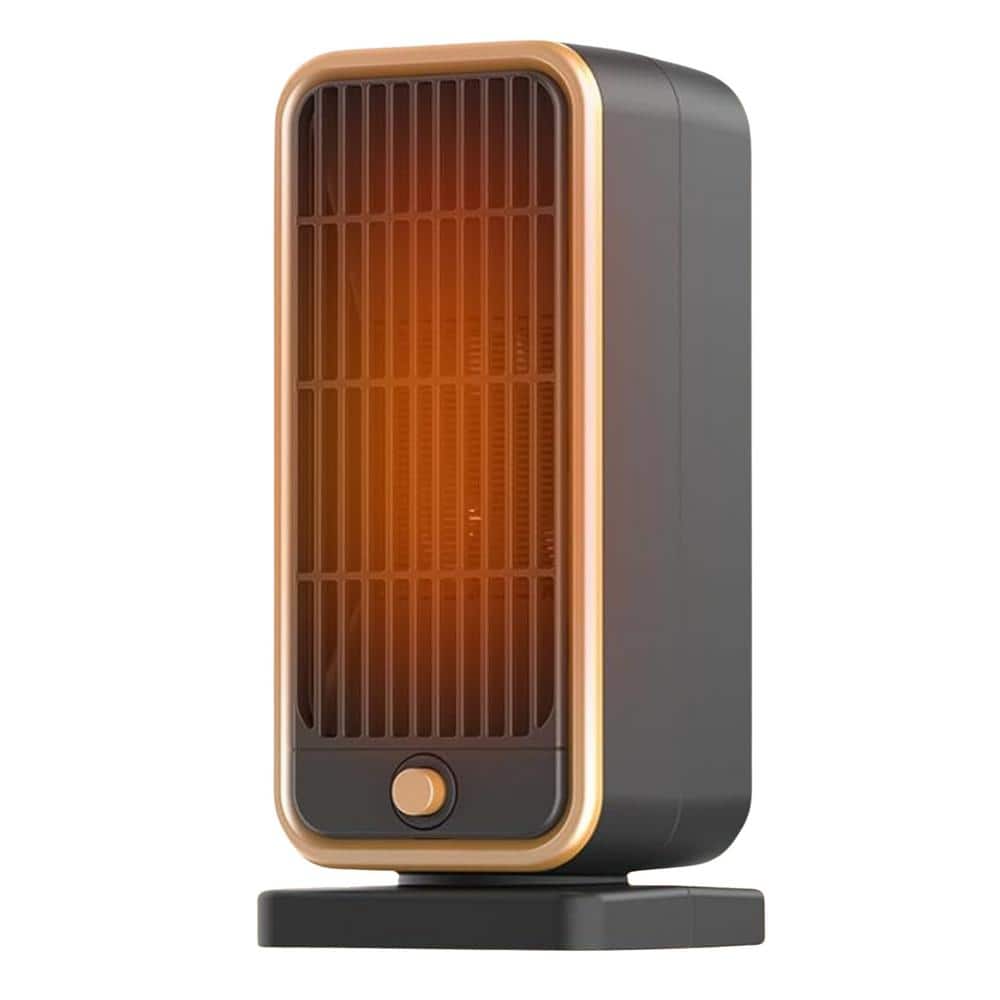 Ahfiwaso 500-Watt 10 in. Electric Forced Air Indoor Ceramic Space Heater with 3s Fast Heating, Overheat and Tip-Over Protection