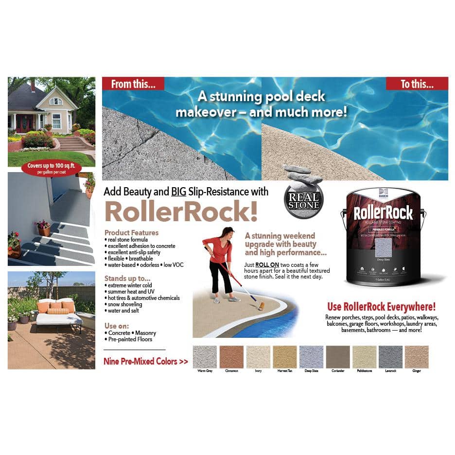 DAICH RollerRock Self-Priming Concrete Coating Ginger Interior Exterior (4)