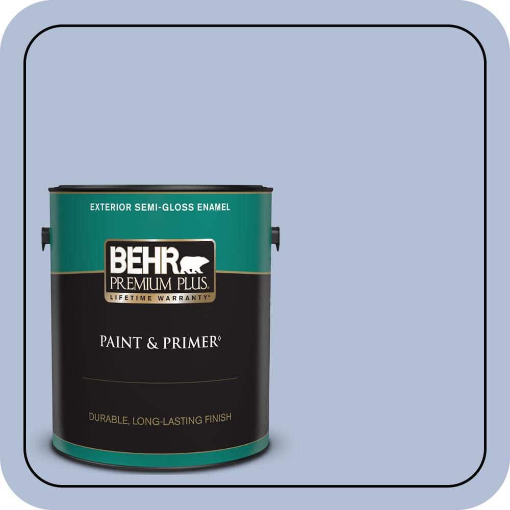 BEHR PREMIUM PLUS 1 gal. #MQ5-45 Movie Magic Semi-Gloss Enamel Exterior Paint & Primer