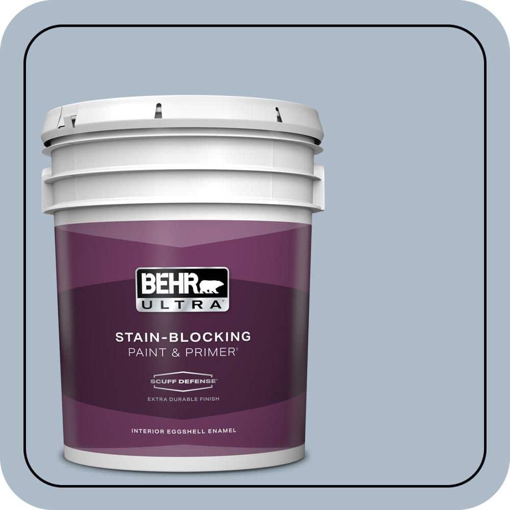 BEHR ULTRA 5 gal. #PPU15-16 Simply Blue Extra Durable Eggshell Enamel Interior Paint & Primer