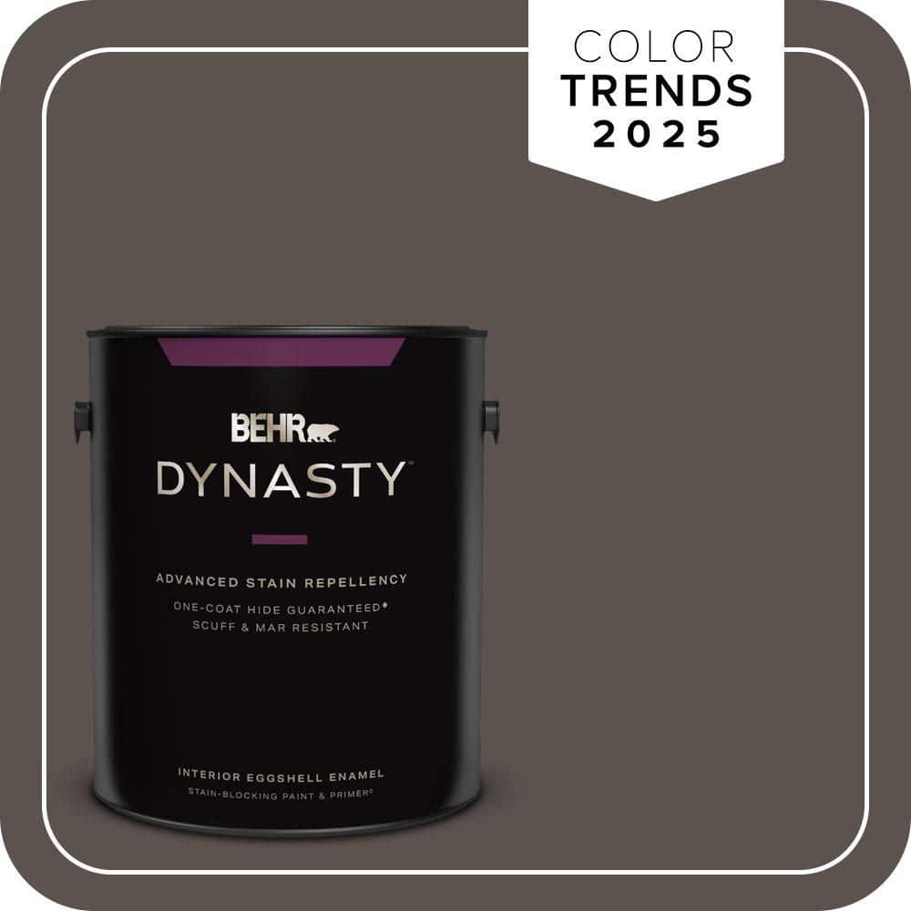 BEHR DYNASTY 1 gal. #MQ2-54 Gardeners Soil One-Coat Hide Eggshell Enamel Interior Stain-Blocking Paint & Primer