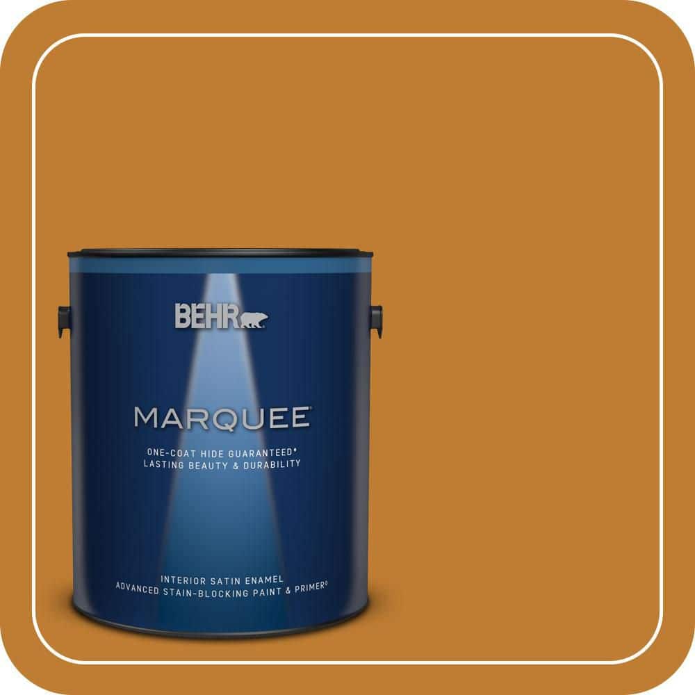 BEHR MARQUEE 1 gal. #S-H-310 Autumn Fest Satin Enamel Interior Paint & Primer