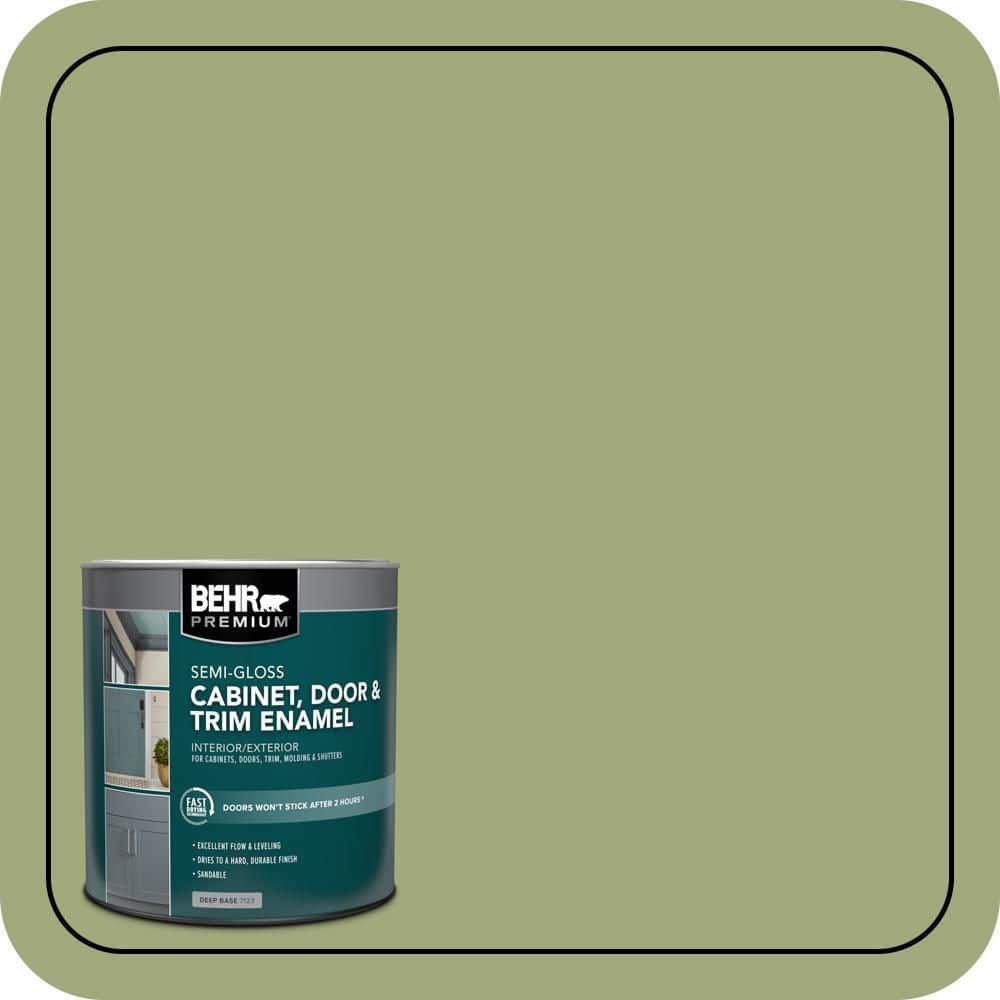 BEHR PREMIUM 1 qt. #T18-16 Nurturing Semi-Gloss Enamel Interior/Exterior Cabinet, Door & Trim Paint