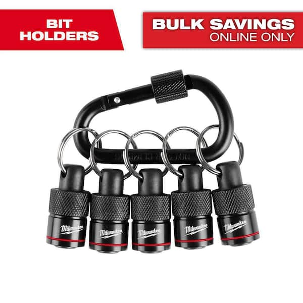 Milwaukee 5-Piece Hex Bit Holder with Carabiner (2)