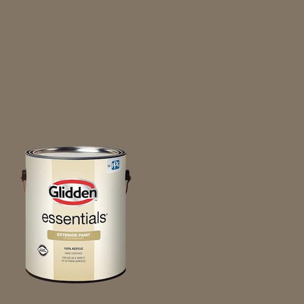 Glidden Essentials 1 gal. PPG1023-6 Clam Shell Flat Exterior Paint (2)