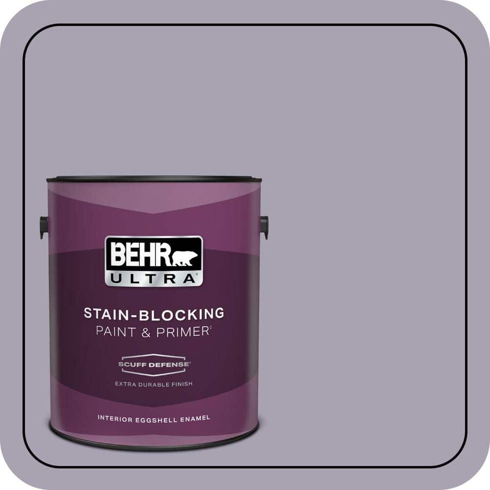 BEHR MARQUEE 1 gal. #N560-3 Luxe Lilac Flat Exterior Paint & Primer (1)