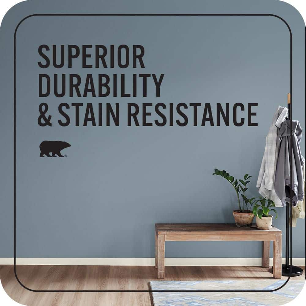 BEHR MARQUEE 1 qt. #N480-5 Adirondack Blue One-Coat Hide Eggshell Enamel Interior Paint & Primer (4)