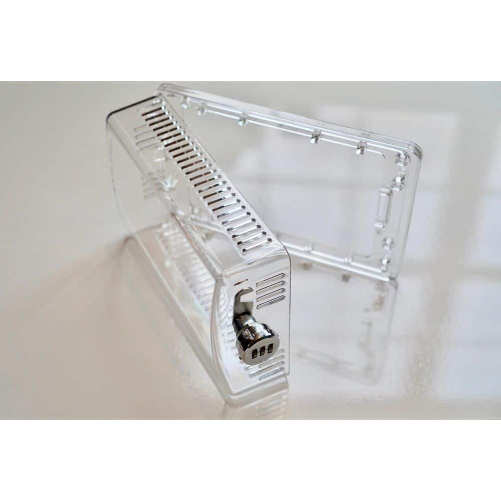 StatGuardPlus Universal Thermostat Guard Clear with Changeable Code Combination Lock