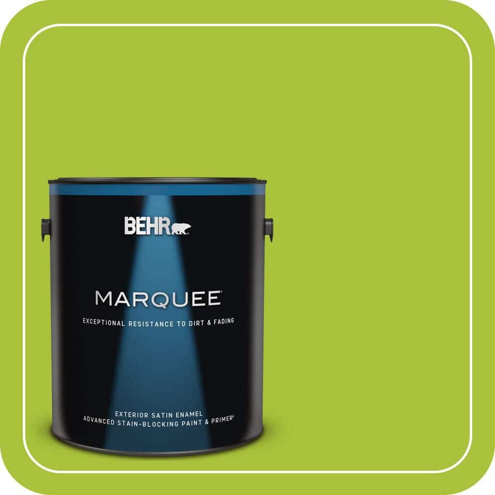 BEHR MARQUEE 1 gal. #S-G-410 Green Crush Satin Enamel Exterior Paint & Primer