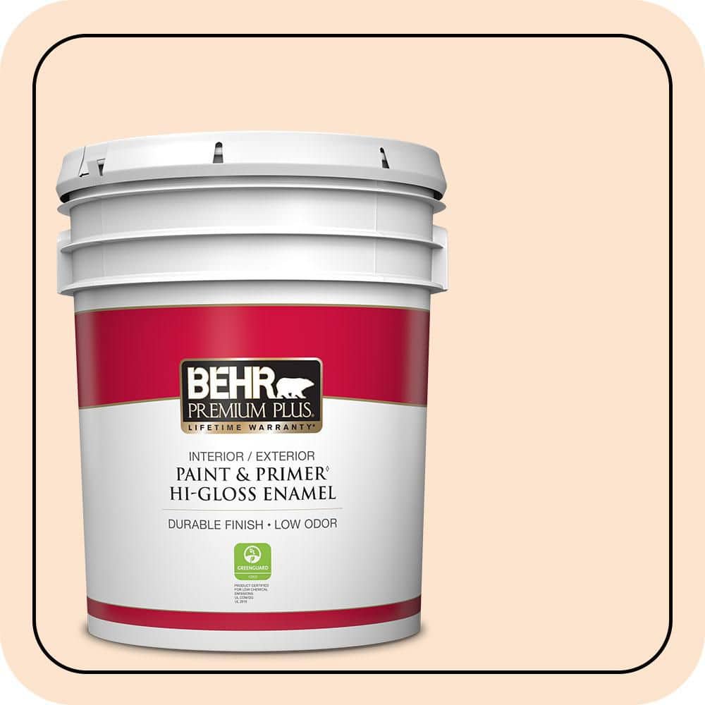 BEHR PREMIUM PLUS #PPL-21 Sweet Peach Enamel Low Odor & Primer (1)