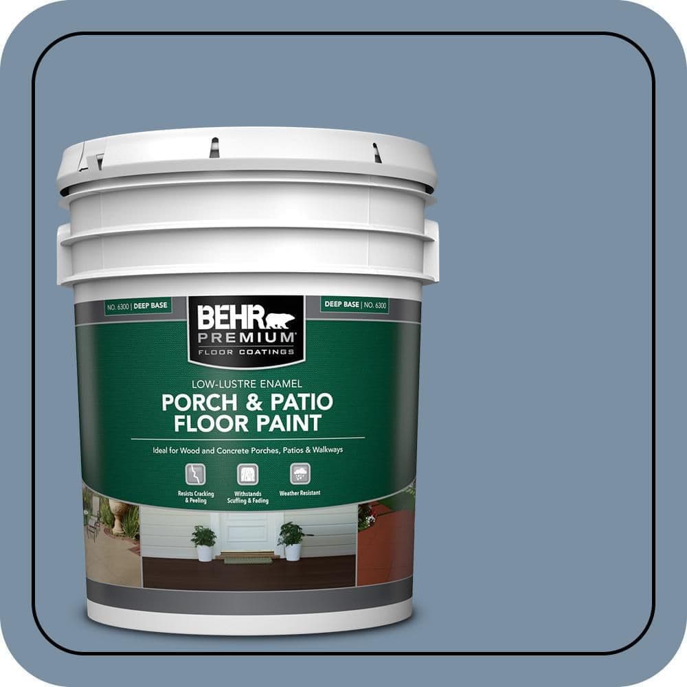BEHR PREMIUM #S510-4 Textured Low-Lustre Enamel Interior/Exterior Porch and Patio Anti-Slip Floor Paint (1)
