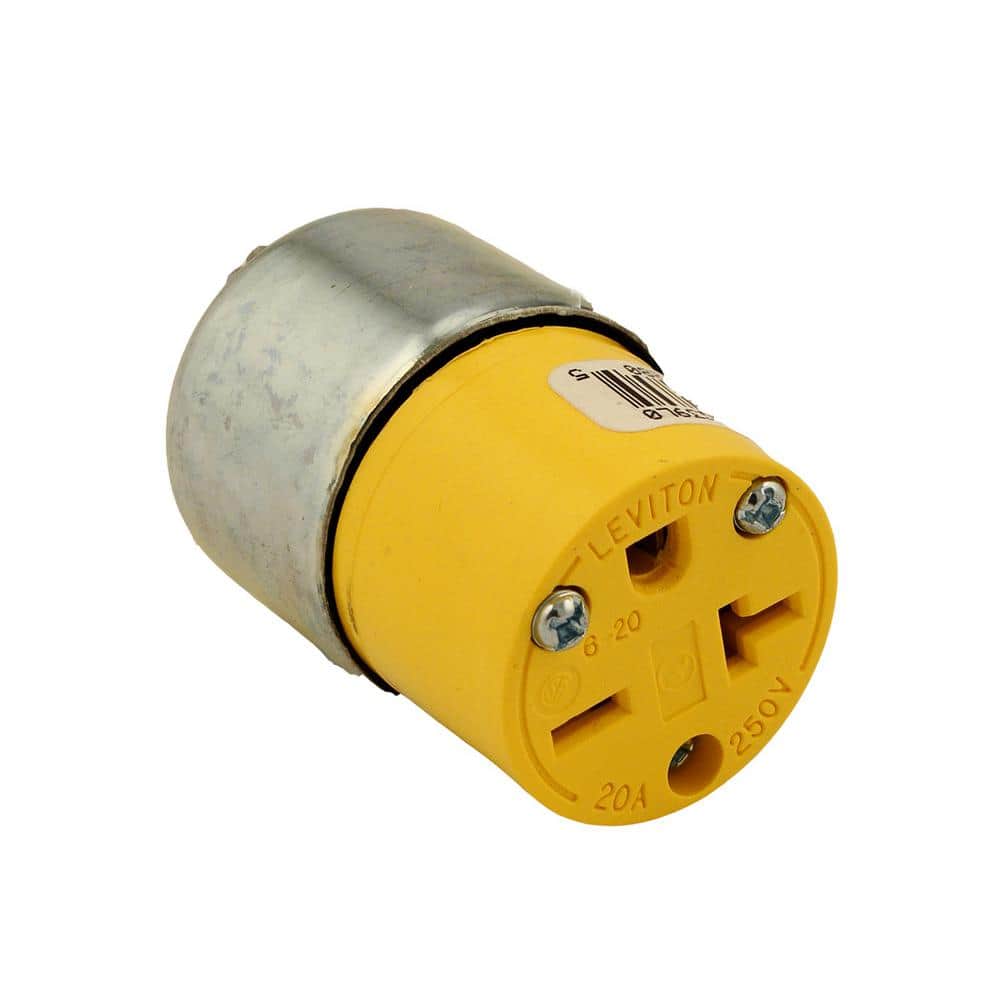 Leviton 20 Amp 250-Volt Armored Grounding Connector, Steel 620CA (1)