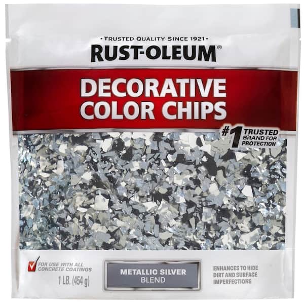 Rust-Oleum 1 lb. Metallic Silver Decorative Color Chips (2)