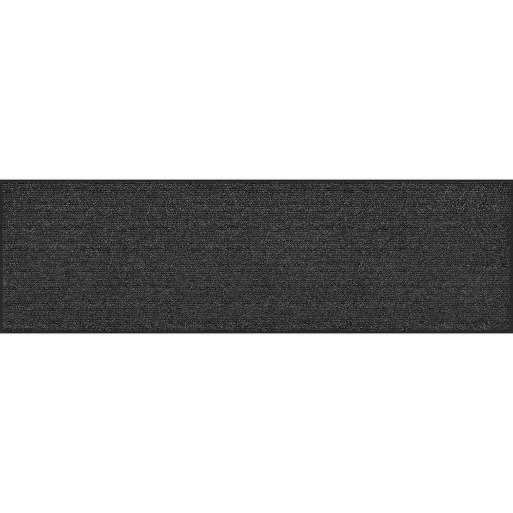 TrafficMaster Apache Rib Charocal 3 ft. x 10 ft. Non-Slip Indoor Outdoor Commercial Floor Mat (2)