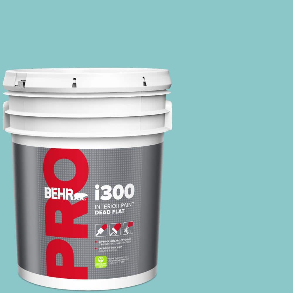BEHR PRO 5 gal. #510D-4 Embellished Blue Dead Flat Interior Paint