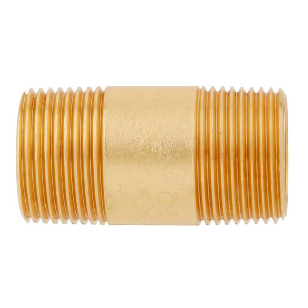 Everbilt 3/4 in. 2 in. MIP Brass Nipple Fitting (3)
