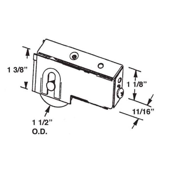 Barton Kramer Lenahan Steel Door Roller Assembly (2)