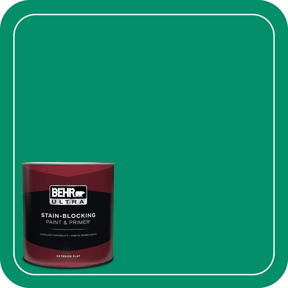 BEHR ULTRA 1 qt. #MQ4-15 Balsam Flat Exterior Paint & Primer