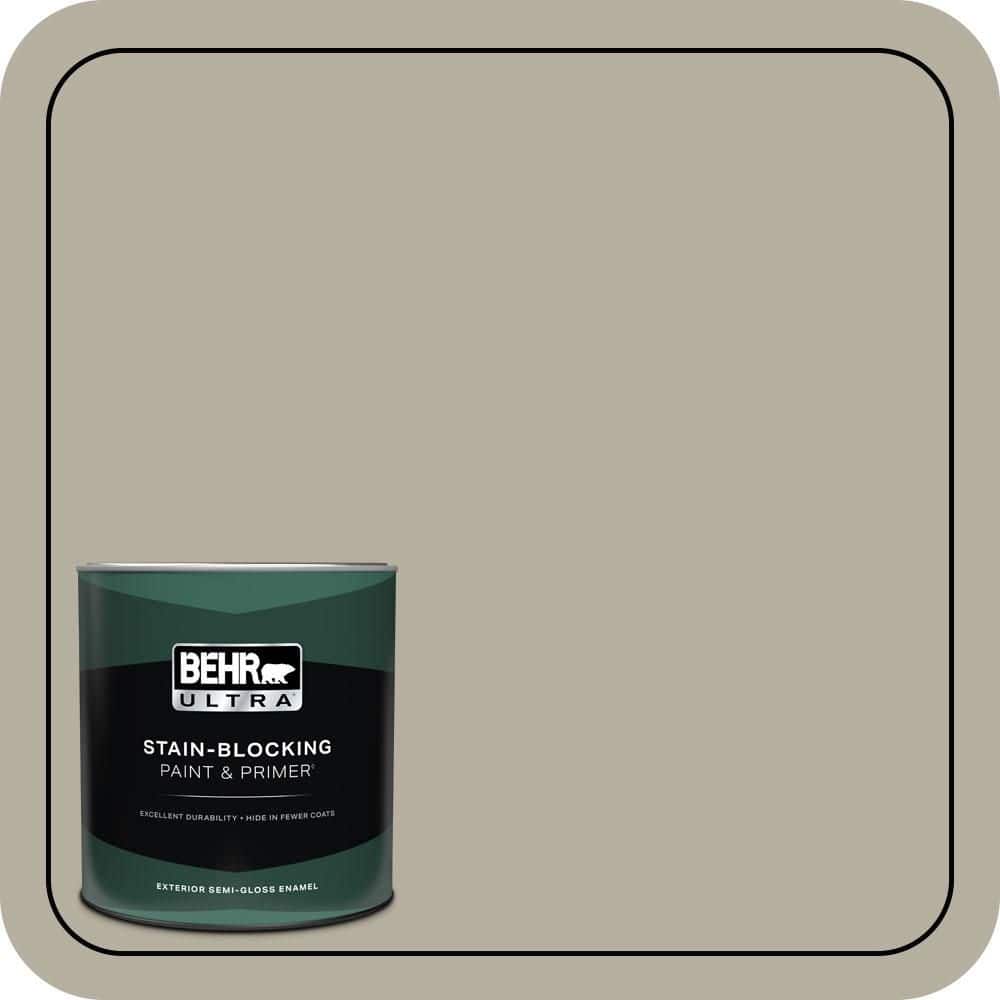BEHR ULTRA 1 qt. #N320-4 Camping Tent Semi-Gloss Enamel Exterior Paint & Primer