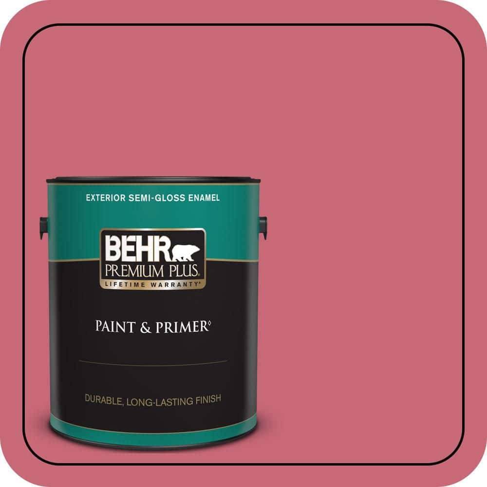 BEHR PREMIUM PLUS 1 gal. #P140-5 Lovebirds Semi-Gloss Enamel Exterior Paint & Primer