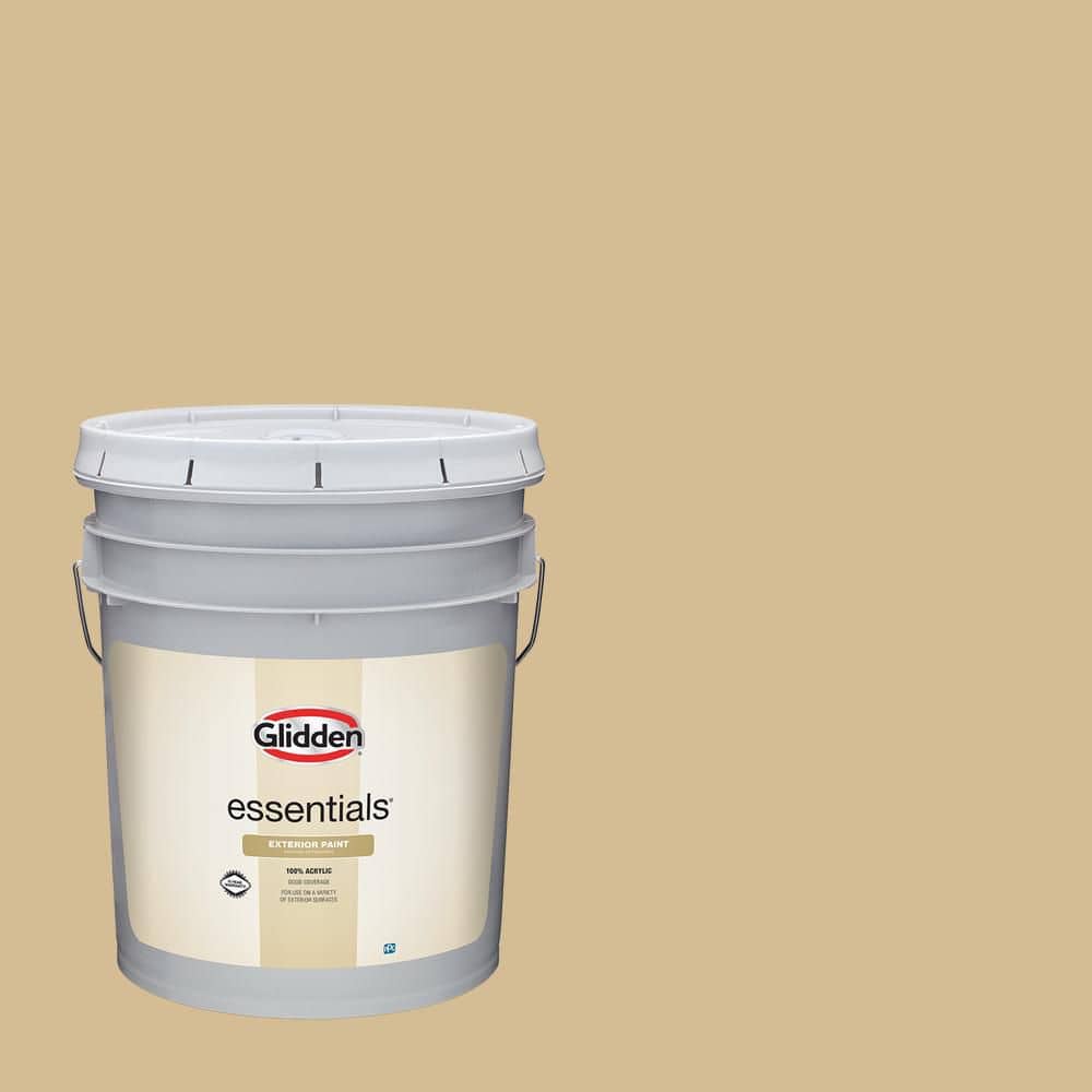 Glidden Essentials 5 gal. PPG1094-4 Crepe Semi-Gloss Exterior Paint