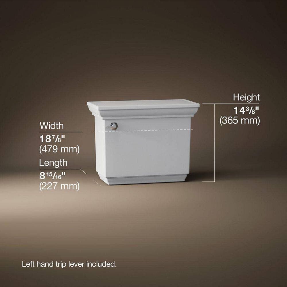 KOHLER Memoirs 1.28 GPF Single Flush Toilet Tank Only in White (3)