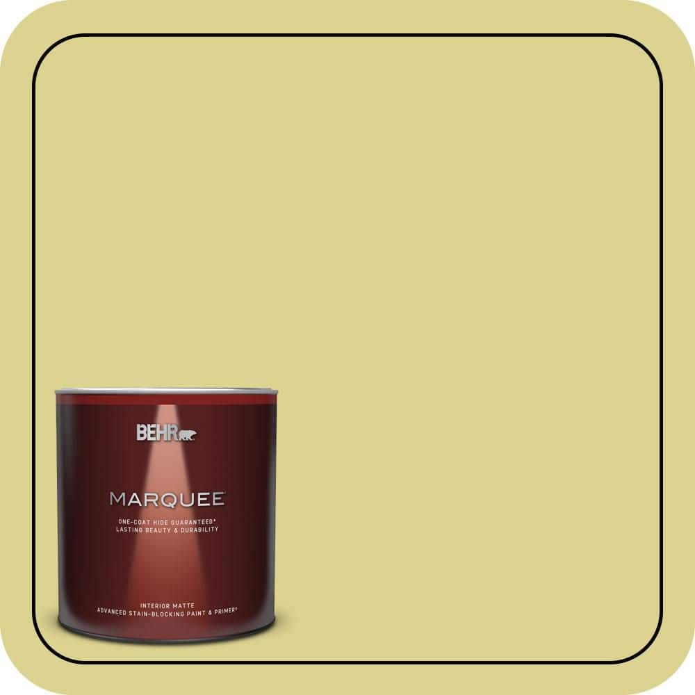 BEHR MARQUEE 1 qt. #T17-16 Thats My Lime Matte Interior Paint & Primer