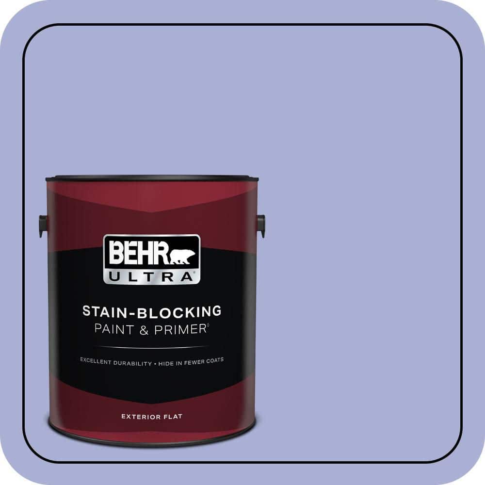 BEHR ULTRA 1 gal. #MQ4-30 Lavender Wash Flat Exterior Paint & Primer