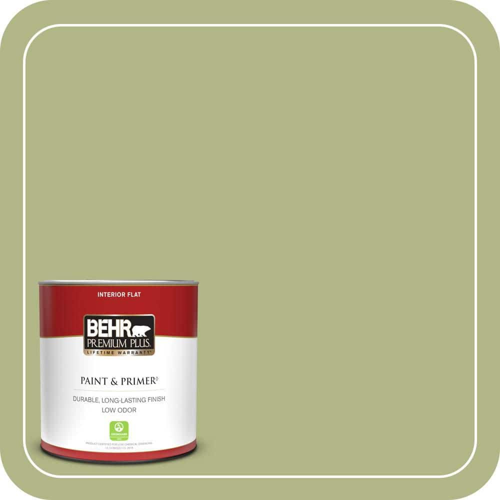 BEHR PREMIUM PLUS #PPU10-07 Lima Green Enamel Low Odor & Primer