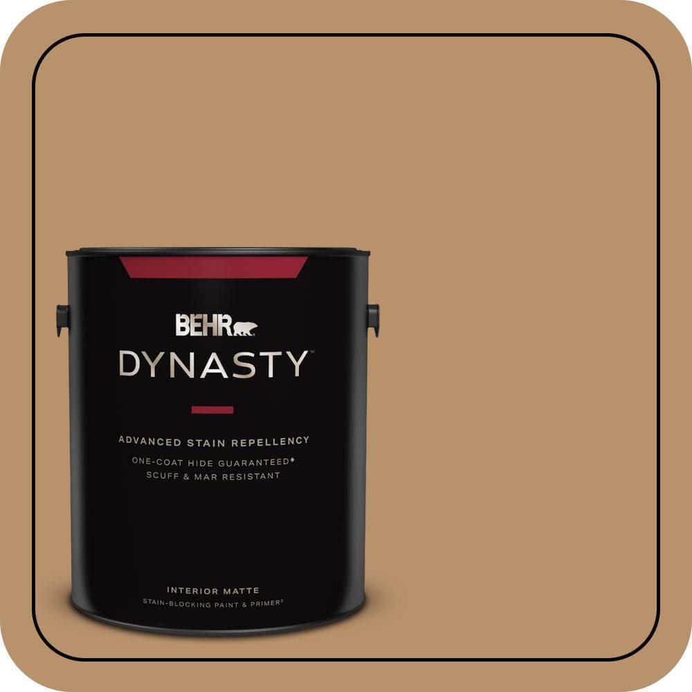 BEHR DYNASTY 1 gal. #S280-5 Windswept Leaves One-Coat Hide Matte Interior Stain-Blocking Paint & Primer