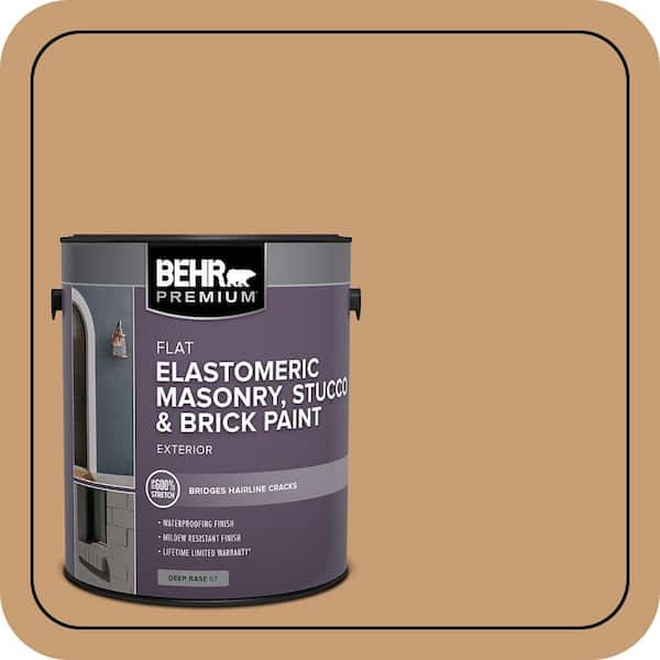 BEHR PREMIUM 1 gal. #S270-5 Gingersnap Elastomeric Masonry, Stucco and Brick Exterior Paint (2)