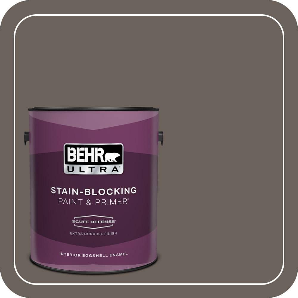 BEHR ULTRA 1 gal. #T11-8 Back Stage Extra Durable Eggshell Enamel Interior Paint & Primer