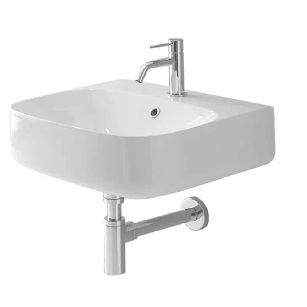 Nameeks Moon Wall Mounted Bathroom Sink in White (1)