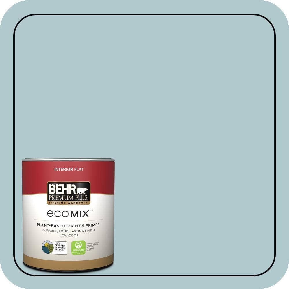 BEHR PREMIUM PLUS Home Decorators #HDC-SM14-8 Floating Blue Enamel EcoMix Plant-Based & Primer (1)