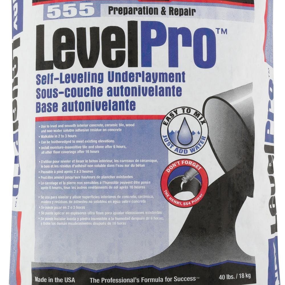 Henry 555 Level Pro 40 lb. Self-Leveling Underlayment (3)