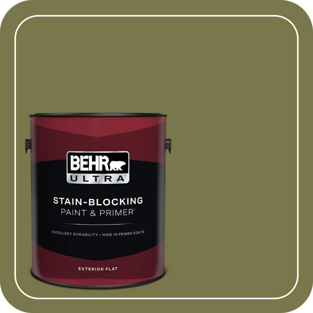 BEHR ULTRA 1 gal. #S340-7A Garnish Flat Exterior Paint & Primer