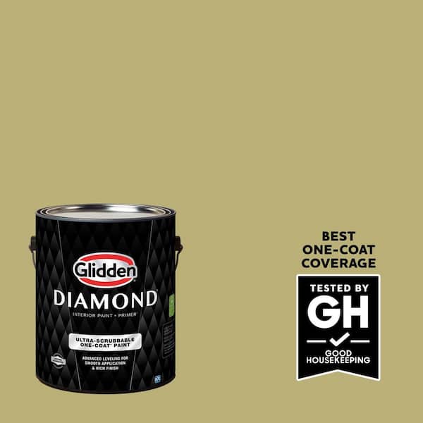 Glidden Diamond 1 gal. PPG1116-5 Gracious Glow Flat Interior Paint with Primer (2)