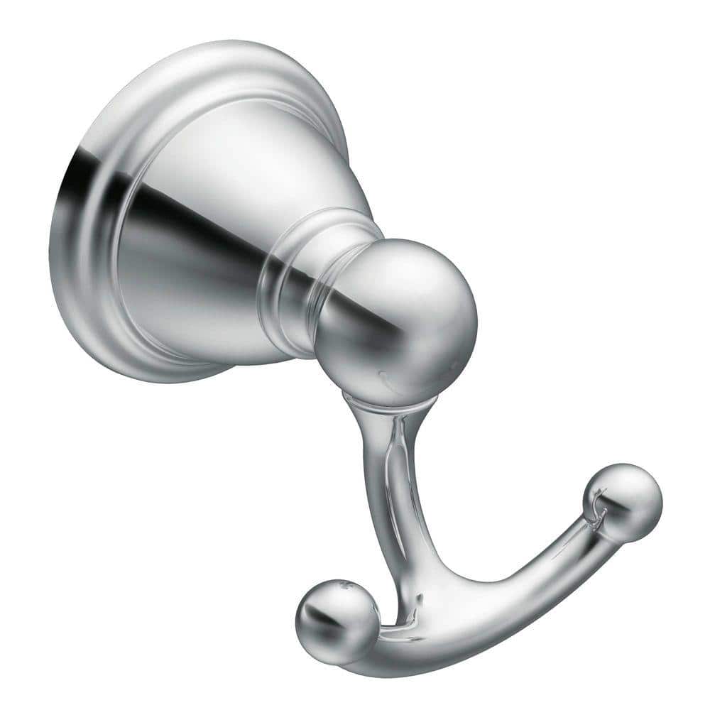 MOEN Brantford Bath Hardware Set with Towel Bar, Paper Holder, Towel Ring and Robe Hook (4)