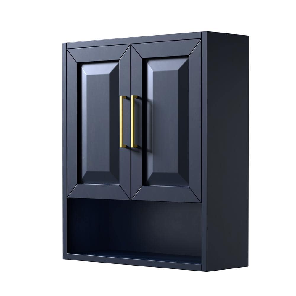 Wyndham Collection Daria 25 in. W 9 in. D 30 in. H Bathroom Storage Wall Cabinet (1)