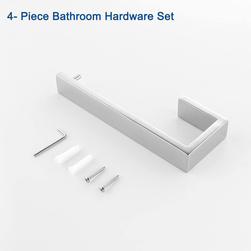 WOWOW 4- Piece Bathroom Hardware Set (3)