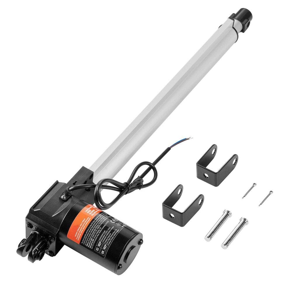 Helhom 12V 16 in. 1320 lb./6000N 0.19 in./s Linear Motion Actuator for Electric Door Industrial Machinery Vessels Cargo (1)