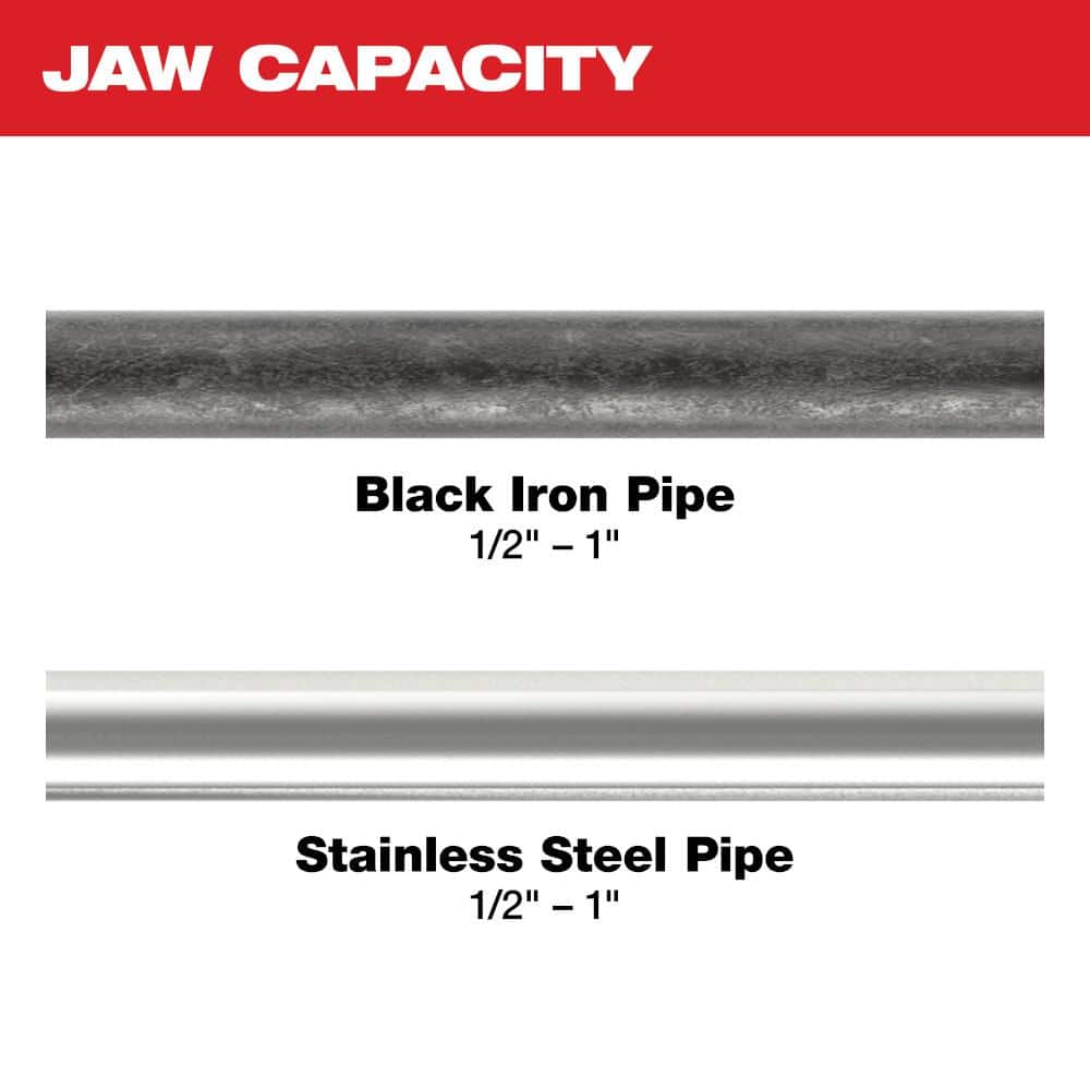 Milwaukee 1/2 in. - 1 in. IPS-P Black Iron Pipe/Steel Press Jaw Kit for M18 FORCE LOGIC Press Tools (3)