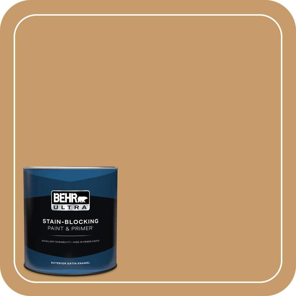 BEHR ULTRA 1 qt. #S290-5 Amber Autumn Satin Enamel Exterior Paint & Primer