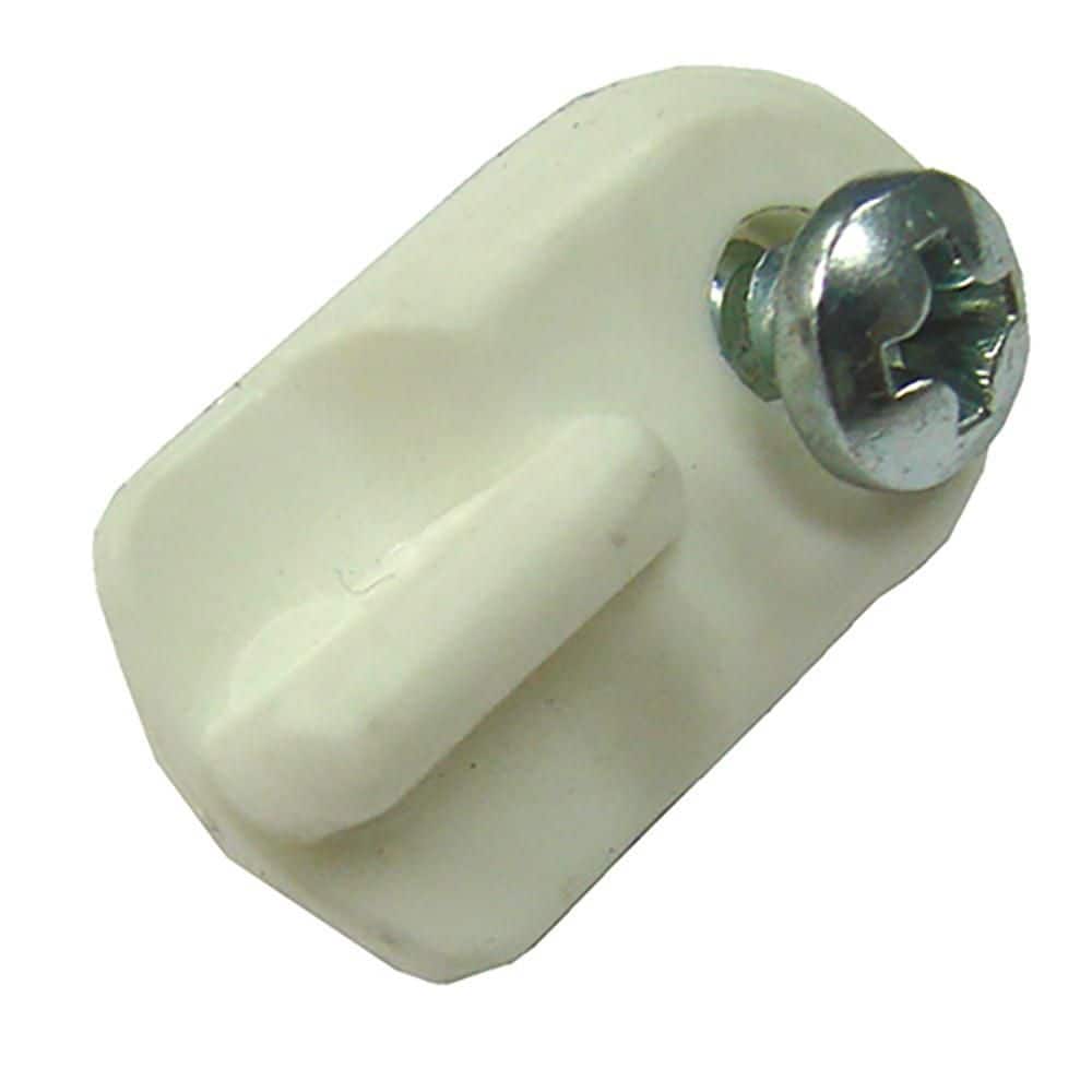 Barton Kramer White Flush Screen Right/Left Hand Swivel Clip (6-Pack)